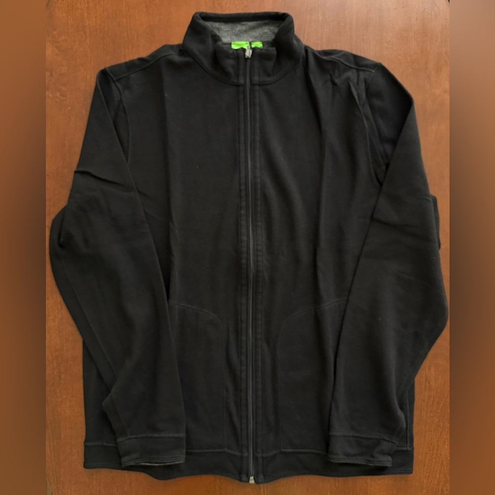 Boss Black Zip Up Sweater